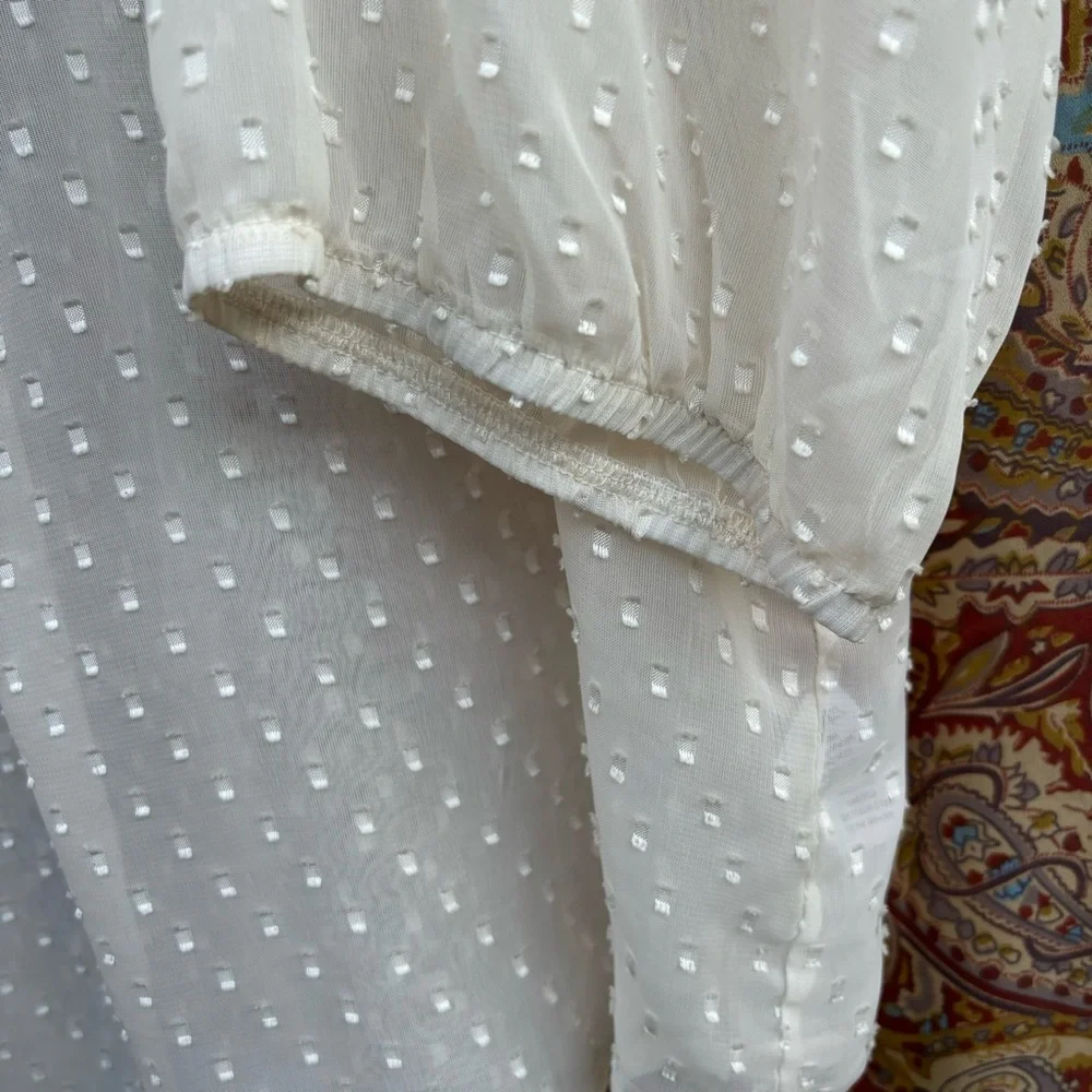 Maurice’s Sheer Cream Blouse - Picture 3 of 9